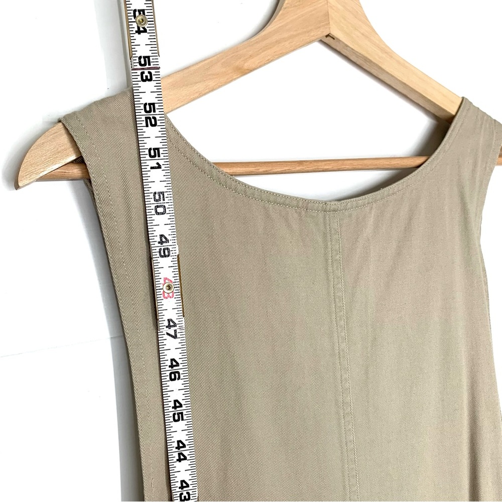 Vintage InFocus Haiks Maxi Jumper in Tan w/ American Flag Appliqué Size XL - Picture 11 of 12